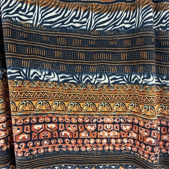 Robert Louis Long Knit Tribal Boho Mixed Print Skirt Women’s Size Small - Picture 6 of 6
